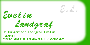 evelin landgraf business card